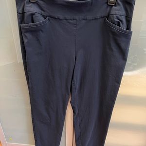 Van Heusen stretch extensible ankle pants-navy